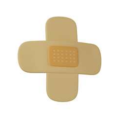 3d render Plaster  illustration