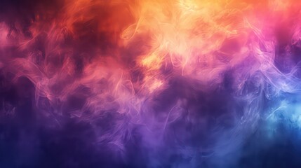 Abstract Colorful Smoke or Mist Background Composition