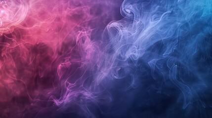 Abstract Colorful Smoke or Mist Background Composition