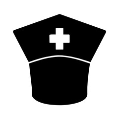 Obraz premium Nurse hat icon on a Transparent Background