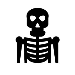 Human Skeleton vector icon on a Transparent Background