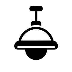 Operating Room Lights icon vector graphics element silhouette Oral symbol sing illustration on a Transparent Background