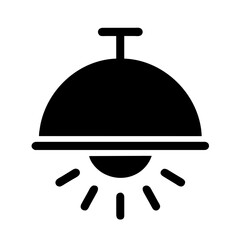 Operating Room Lights icon vector graphics element silhouette Oral symbol sing illustration on a Transparent Background