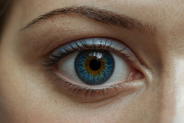 Obraz premium The human eye. Close-up. Ophthalmological services.Operations to restore vision.