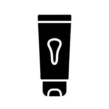 recommend clip art: Toothpaste tube icon vector graphics element silhouette Oral toothpaste symbol sing isolated illustration on a Transparent Background