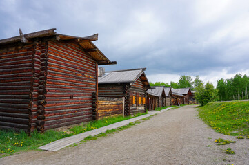 Wooden Houses at Taltsy Museum