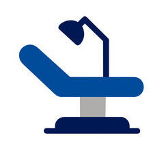 Dental chair icon vector graphics element silhouette Oral symbol sing illustration on a Transparent Background