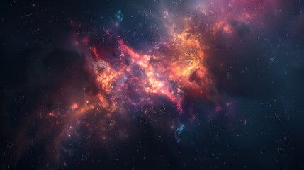 Obraz premium Colorful space galaxy cloud nebula. Stary night cosmos. Universe science astronomy. Supernova background wallpaper