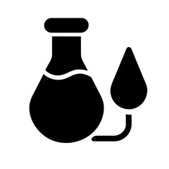 IV Drip icon, modern medical Vector graphics silhouette sing symbol Illustration on a Transparent Background