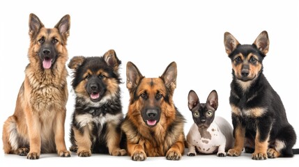 Group photo of dogs