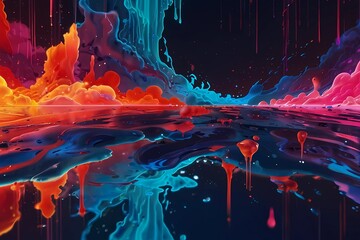 colorful abstract fluid background texture