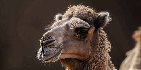 The Head Of A Camel At The Zoo Background
