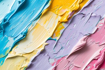 pastel color paint strokes of vibrant color palette texture and abstract background