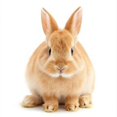 Obraz premium Image of rabbit isolated on white background.