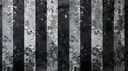 A black and grey grunge background texture with wide stripes. 