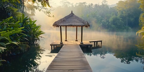 Find solace in peaceful relaxation scenes of serene retreats