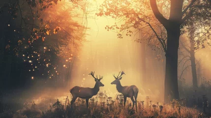 Deer. Photography of wild animal in natural habitat. © rabbit75_fot