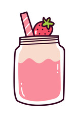 Kawaii Smiley Face Sticker: Cute Character for Any Project