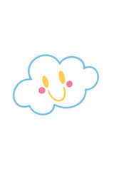 Kawaii Smiley Face Sticker: Cute Character for Any Project