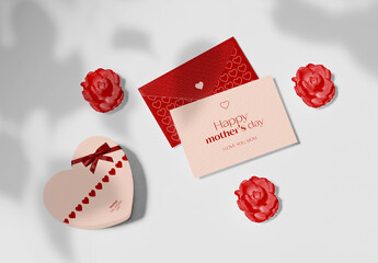 Mother's Day Greeting Card Mockup