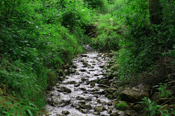 Small natural waterfall in Fatsa district of Ordu
