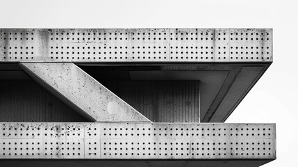 Close-Up of Mini-Mart Architectural Details, generative ai