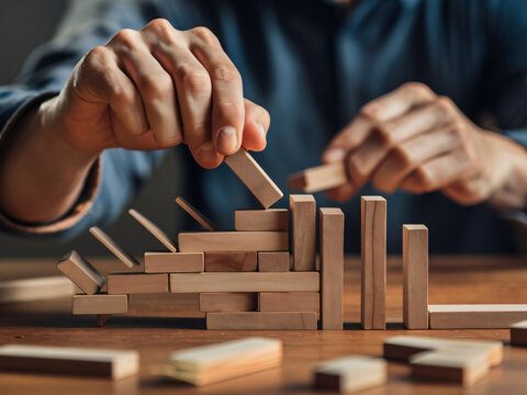 Superar obst&aacute;culos, concepto de habilidad creativa en inversiones