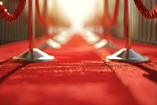 Exclusive red carpet event for top artists or luxury gala premier. Concept Red Carpet Event, Top Artists, Luxury Gala, Exclusive Event, Premier Event