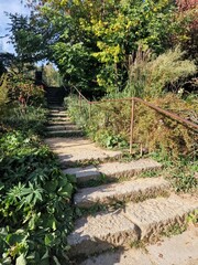 Treppe in einem Garten