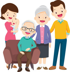 big family happy Portrait