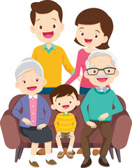 big family happy Portrait