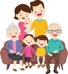 big family happy Portrait
