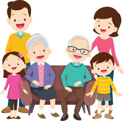 big family happy Portrait