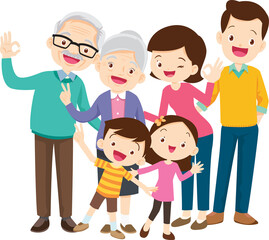 big family happy Portrait