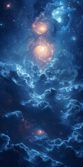 Fototapeta premium Cosmic Tapestry A Portrait of the Universe