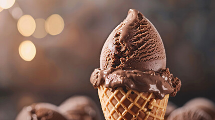 Dessert indulgence gourmet chocolate ice cream