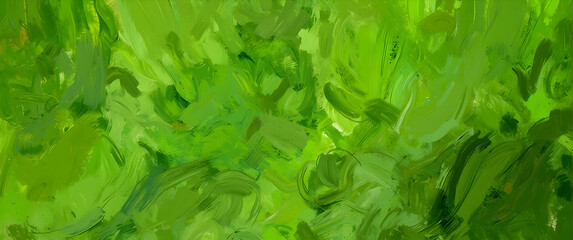 The artwork signifies the essence of nature, using green tones creating a refreshing and organic feel