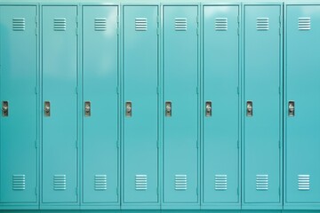 Fototapeta premium High school lockers backgrounds door blue.