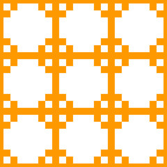 Seamless pattern. Figures, squares ornament. Tribal motif. Shapes backdrop. Folk wallpaper. Embroidery background. Ethnic mosaic. Digital paper, textile print, web design, abstract . Vector art.