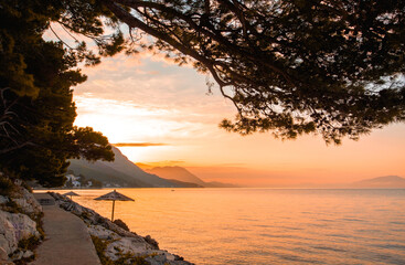 spectacular summer seascape, Drvenik resort, Makarska riviera, Dalmatia, Croatia, Europe, amazing...
