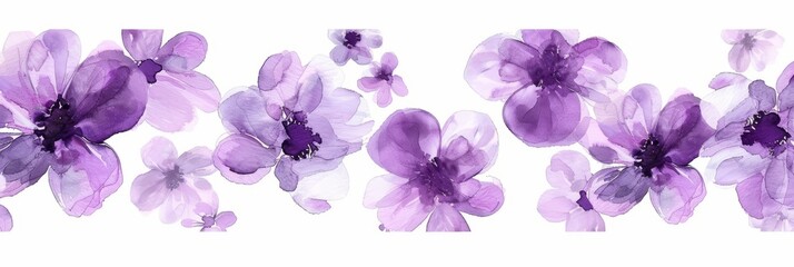 Watercolor Floral Patterns for Decoration Generative AI