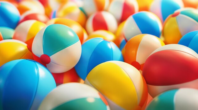 colourful beachball background. 