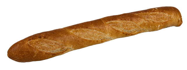 loaf of bread isolated on white