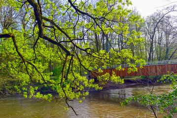 Kinzigbrücke in der Bulau - Hanau/Hessen