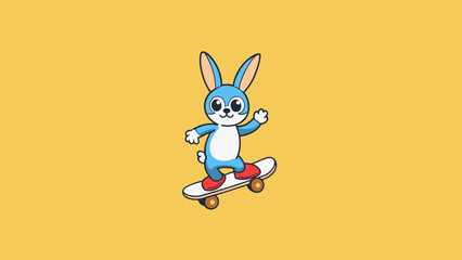 Skateboarding Rabbit: A Fun and Furry Adventure