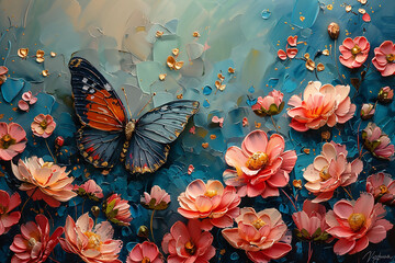 Abstract artistic background. Retro, nostalgic, golden brushstrokes. Textured background.