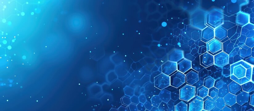 Banner design with geometric shapes