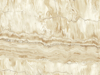 Wavy motif of lines on section of rock formation. Abstract pattern of travertine limestone with subtle variations in tone and texture adding natural elegance and sophistication to any space