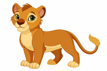 cougar cartoon vector illustration