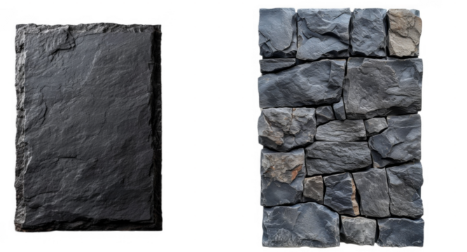 Dark grey stone frame. Rock stone border
